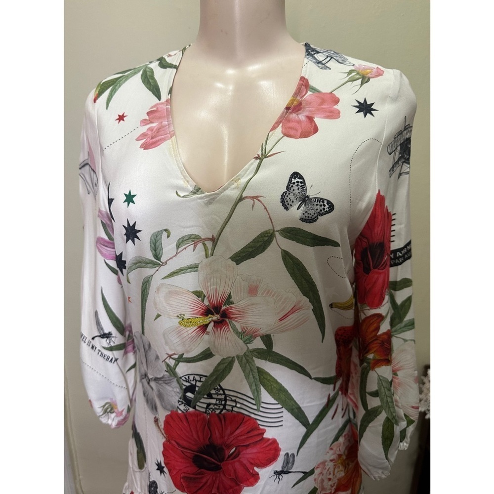 NWT VILAGALLO Floral Print Dress - Picture 6 of 12